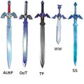 L'évolution de l'épée de légende au fil des jeux Zelda.