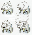 Artwork d'un Zora avec un masque dans Hyrule Historia.