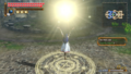 Zelda utilisant un Cercle Magique pour créer une Orbe de Lumière.