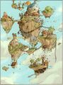 Une version plus verticale de Célesbourg dans Hyrule Historia.