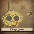 Carte du village Goron dans Majora's Mask.