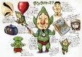 Concept arts de Tingle dans Hyrule Historia.