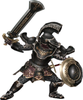 Un Darknut en position de combat.