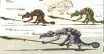 Concept art de Lézalfos dans Breath of the Wild.