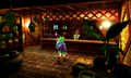 L'apothicaire et Link dans la version d'Ocarina of Time 3D