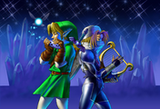 Artwork de Link et Sheik.
