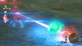 L'âme de Daruk renvoyant un laser de Gardien.