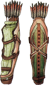 Un artwork d'Hyrule Historia des améliorations du carquois de Twilight Princess.