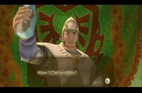 Maitre d'arme gouttant la soupe a la citrouille.