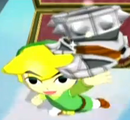 Link obtient les bottes de plomb dans The Wind Waker.
