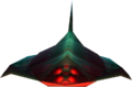 Une Manta vue de face.