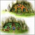 Une enseigne qui pourrait faire penser à une boutique de potion (Hyrule Historia).