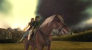 Zelda et Link à cheval