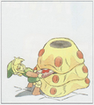 Dessin d'Hyrule Historia d'un Like-Like dans The Legend of Zelda.