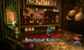 La boutique Kokiri.