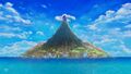 L'Île Cocolint vue à la fin du remake Switch de Link's Awakening.