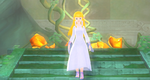 Zelda qui sort de son cristal
