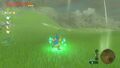 Link prennant appui sur le sol.