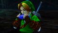 Link et l'Ocarina du Temps dans Hyrule Warriors.