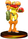 Samus Unmasked ssbm Trophy.png