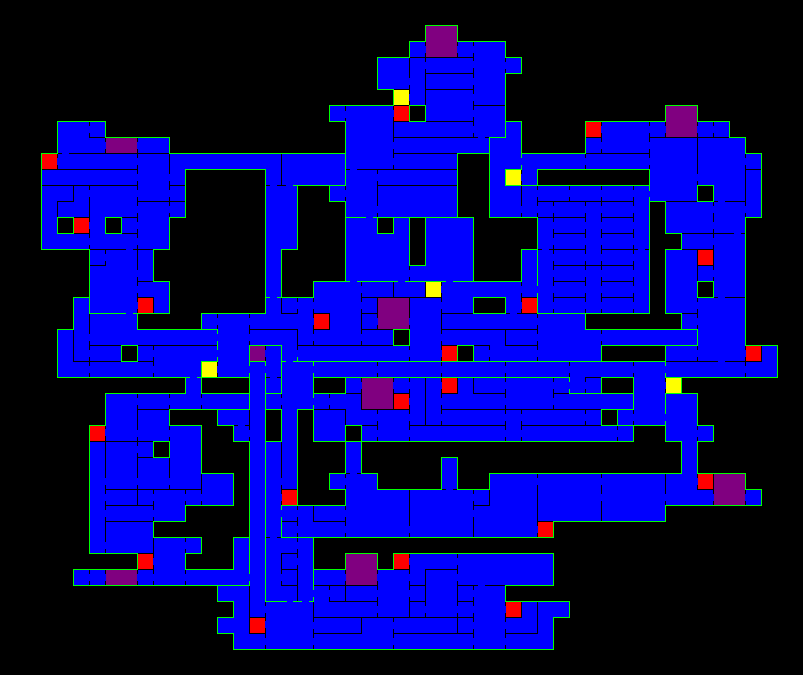 Castlevania CotM Castle Map 