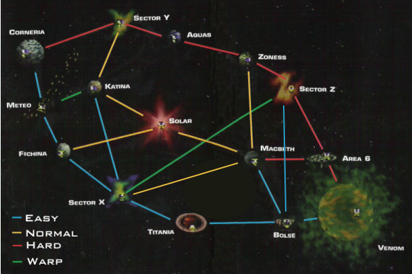 star fox 64 map routes