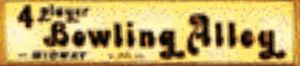 4 Player Bowling Alley marquee
